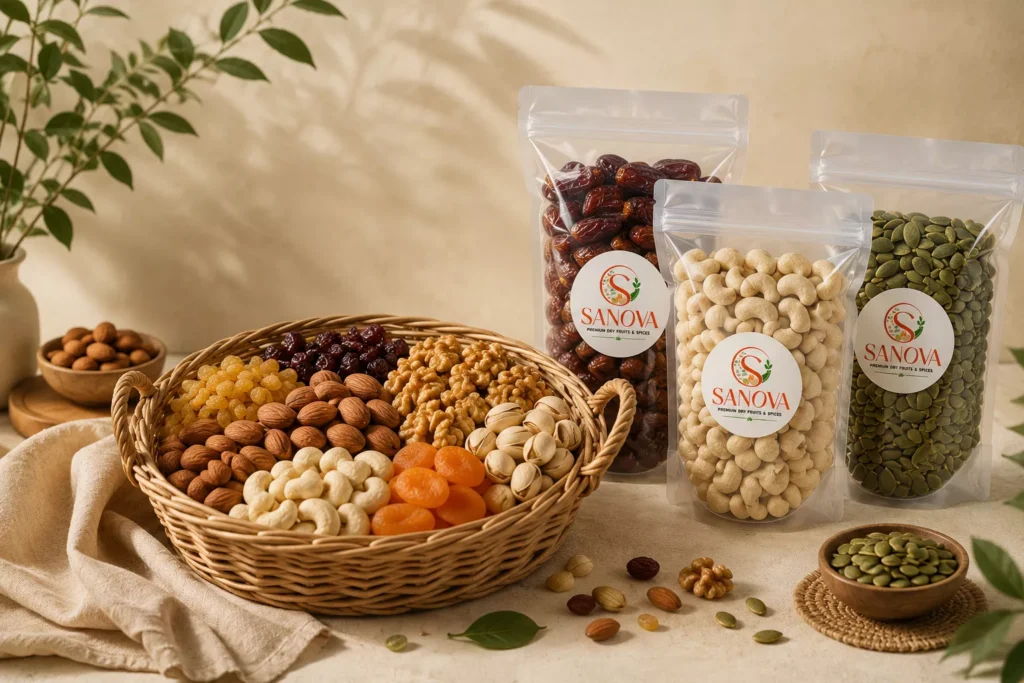 Sanova Premium Dry Fruits, Seeds & Spices Collection